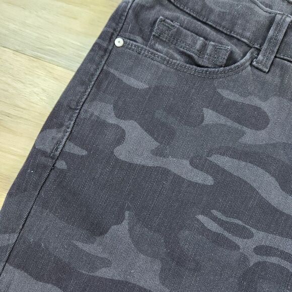 🔸️Social Standard Black Camouflage Slim Fit Skinny Ankle Jeans Size 14/32 - Picture 10 of 14